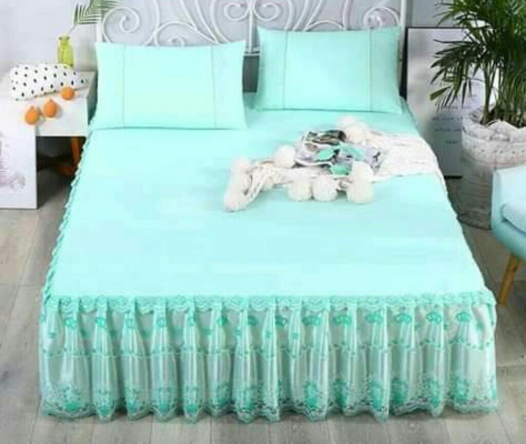 4*6 3PC BED SKIRT(Green)