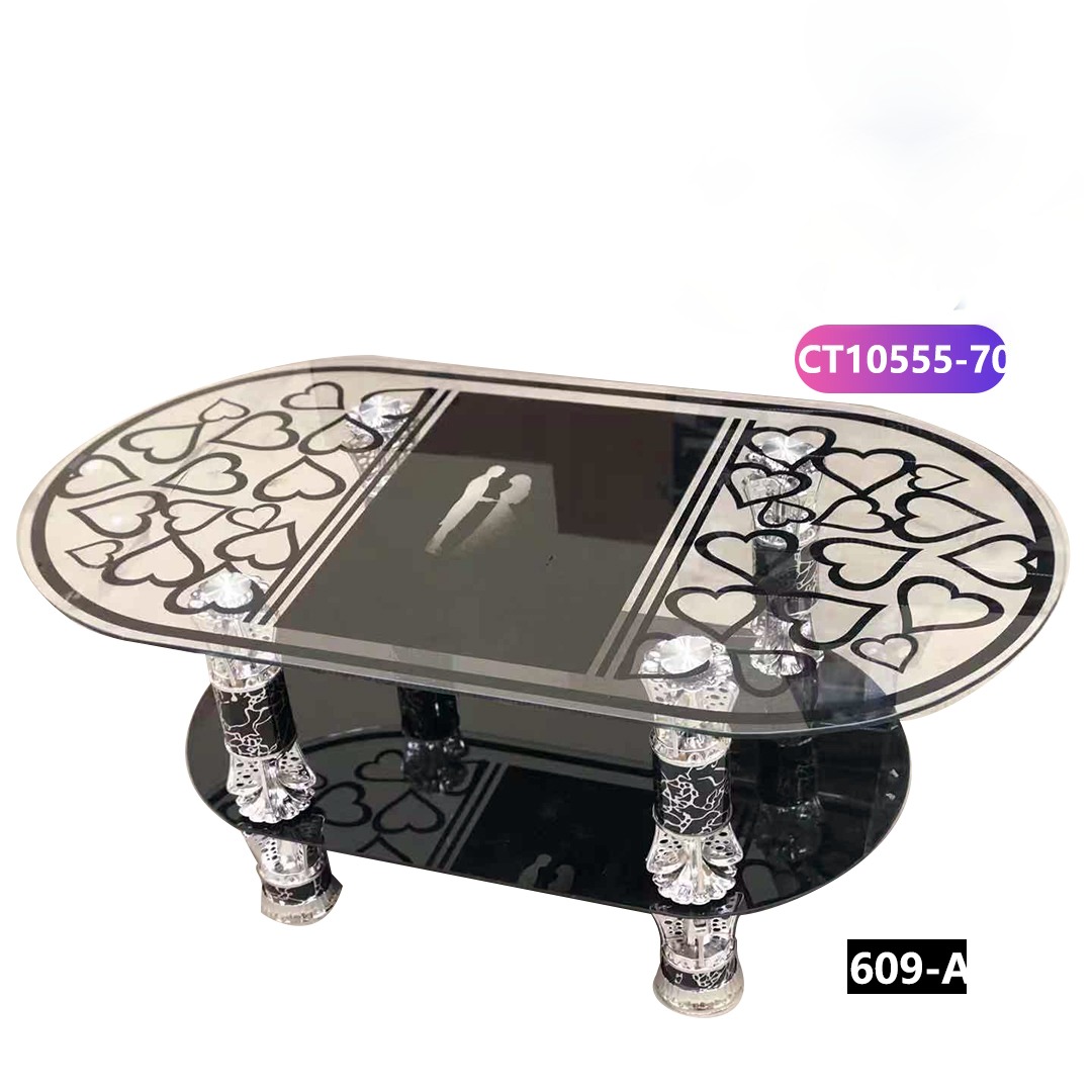 Glass Coffee Table With Strong Base(06)